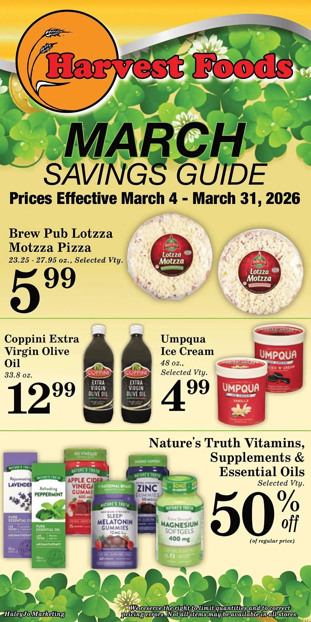 Weekly ad Harvest Foods weekly ad from March 4 to March 31 2026 - Page 33