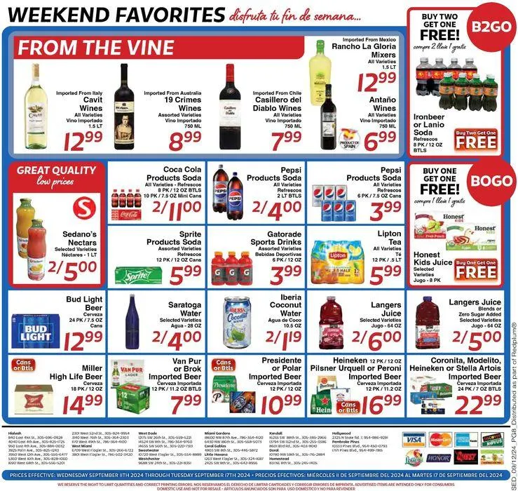 Weekly ad Sedano's weekly ad from September 11 to September 17 2024 - Page 8