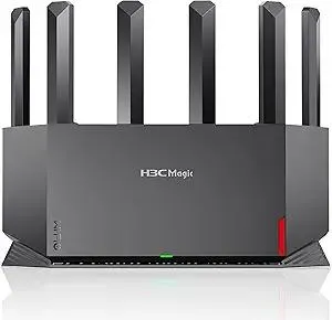 H3C AX5400 WiFi 6 Router for Wireless Internet(NX54), High-Speed Dual Band Computer Router,6 High-Gain Antennas,4K Streams, Whole-Home WiFi Coverage,Subscription-Free,WPA3 Security,VPN,EasyMesh