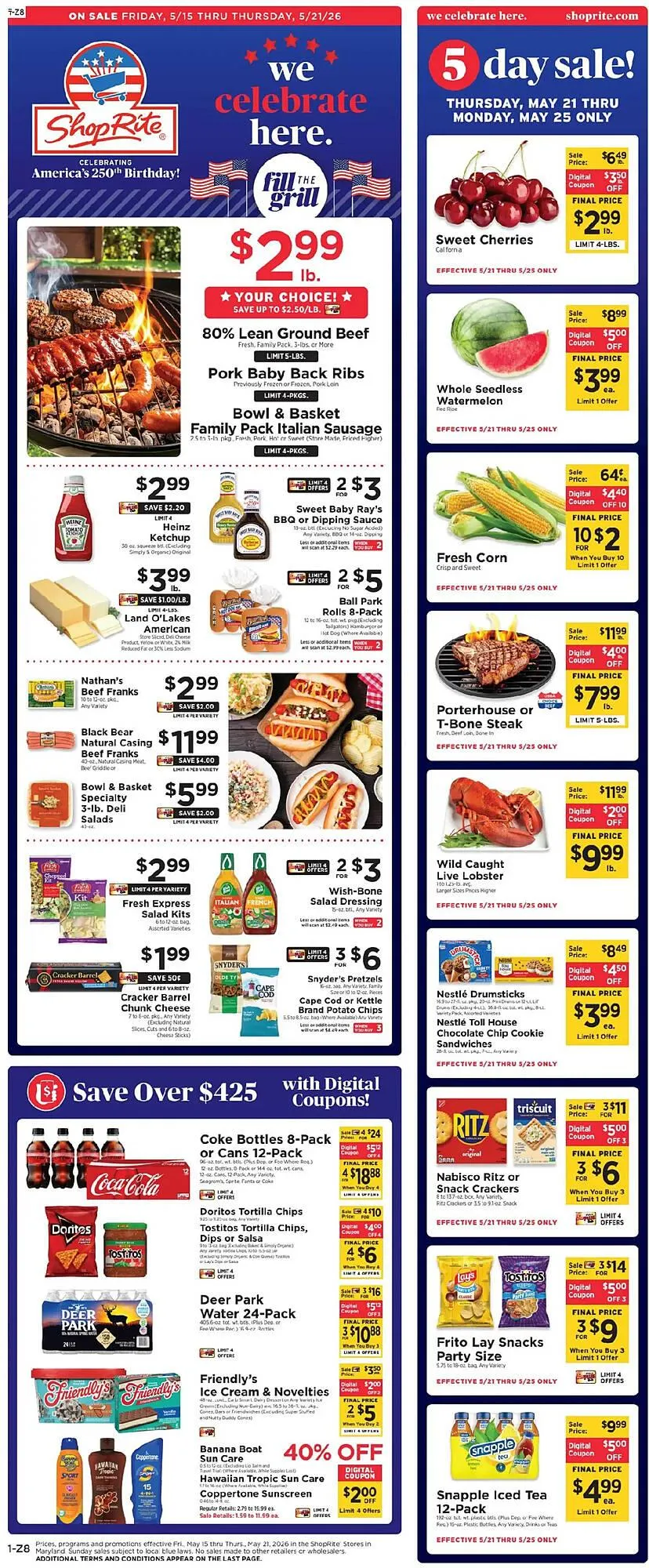Weekly ad ShopRite flyer from May 15 to May 21 2026 - Page 1