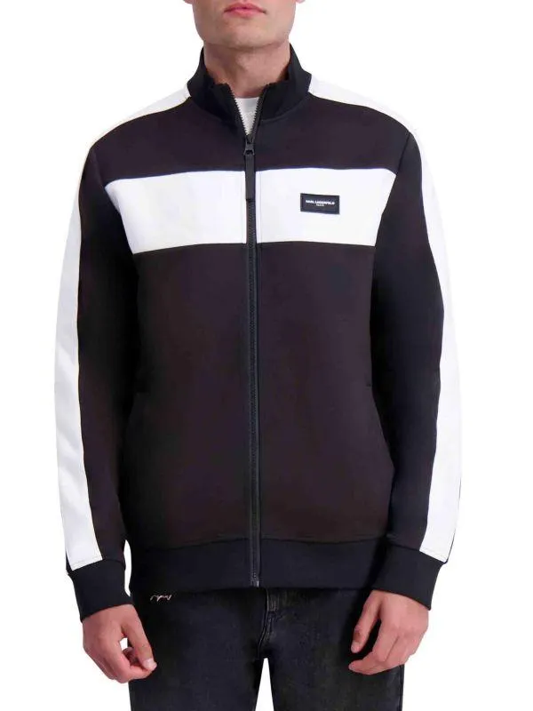 Colorblock Stand Collar Track Jacket