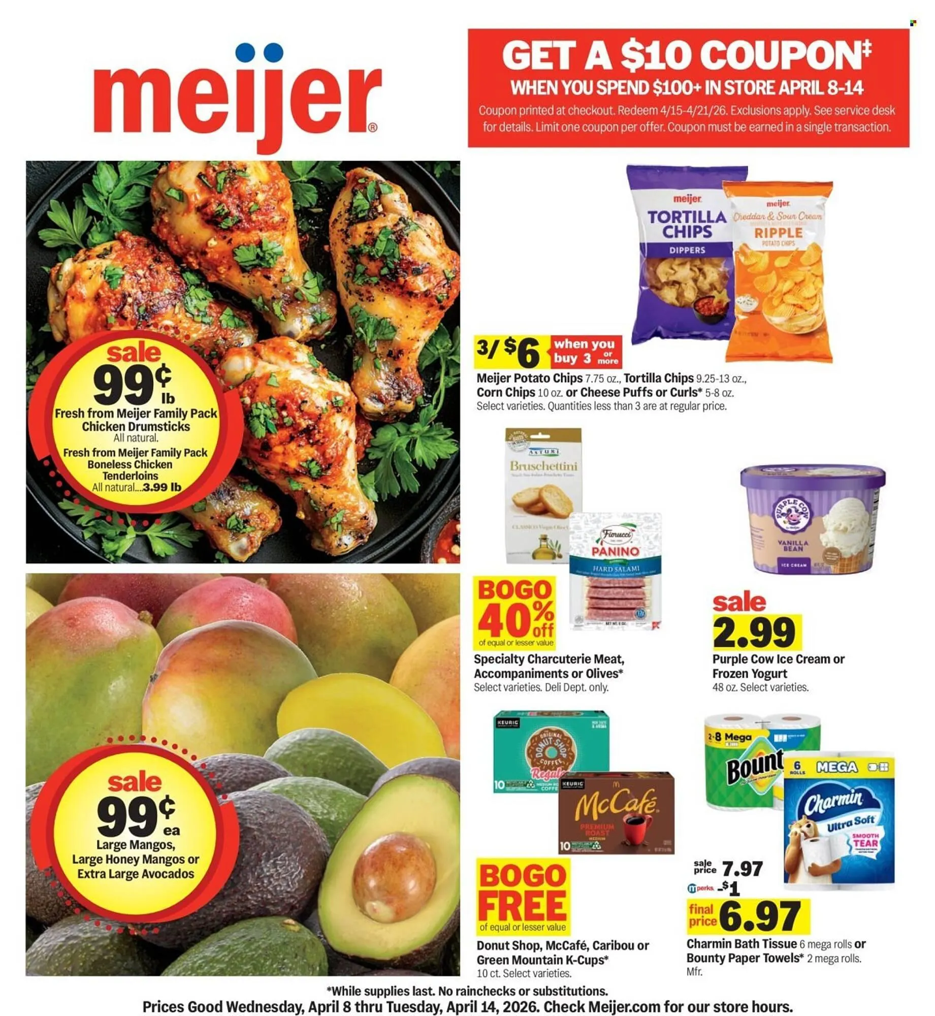 Weekly promotion Meijer weekly ad spanning from April 8 to April 14 2026 - Page 1 for Catalogue 365