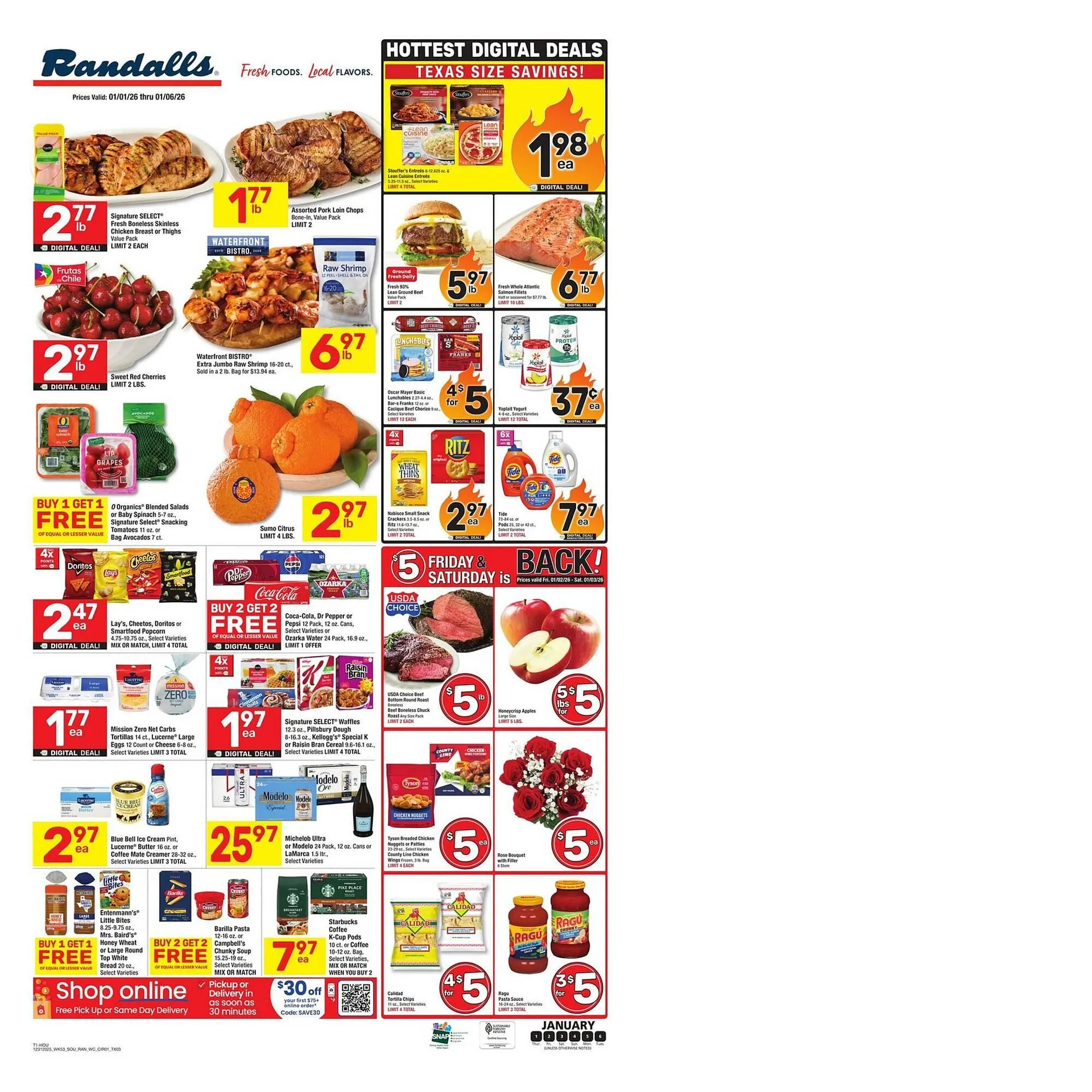 Weekly ad Randalls weekly ad from January 1 to January 6 2026 - Page 1
