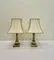 Neoclassic Style Table Lamps in Brass, 1970s, Set of 2
