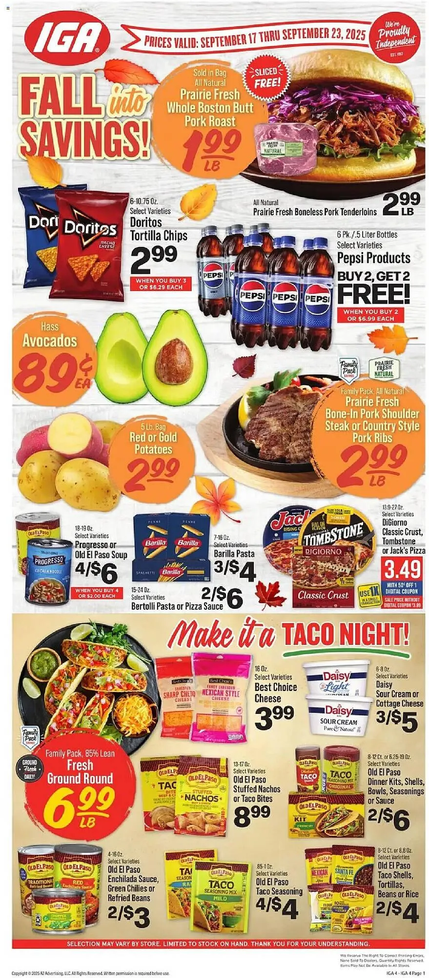 Weekly ad IGA weekly ad from September 17 to September 23 2025 - Page 1
