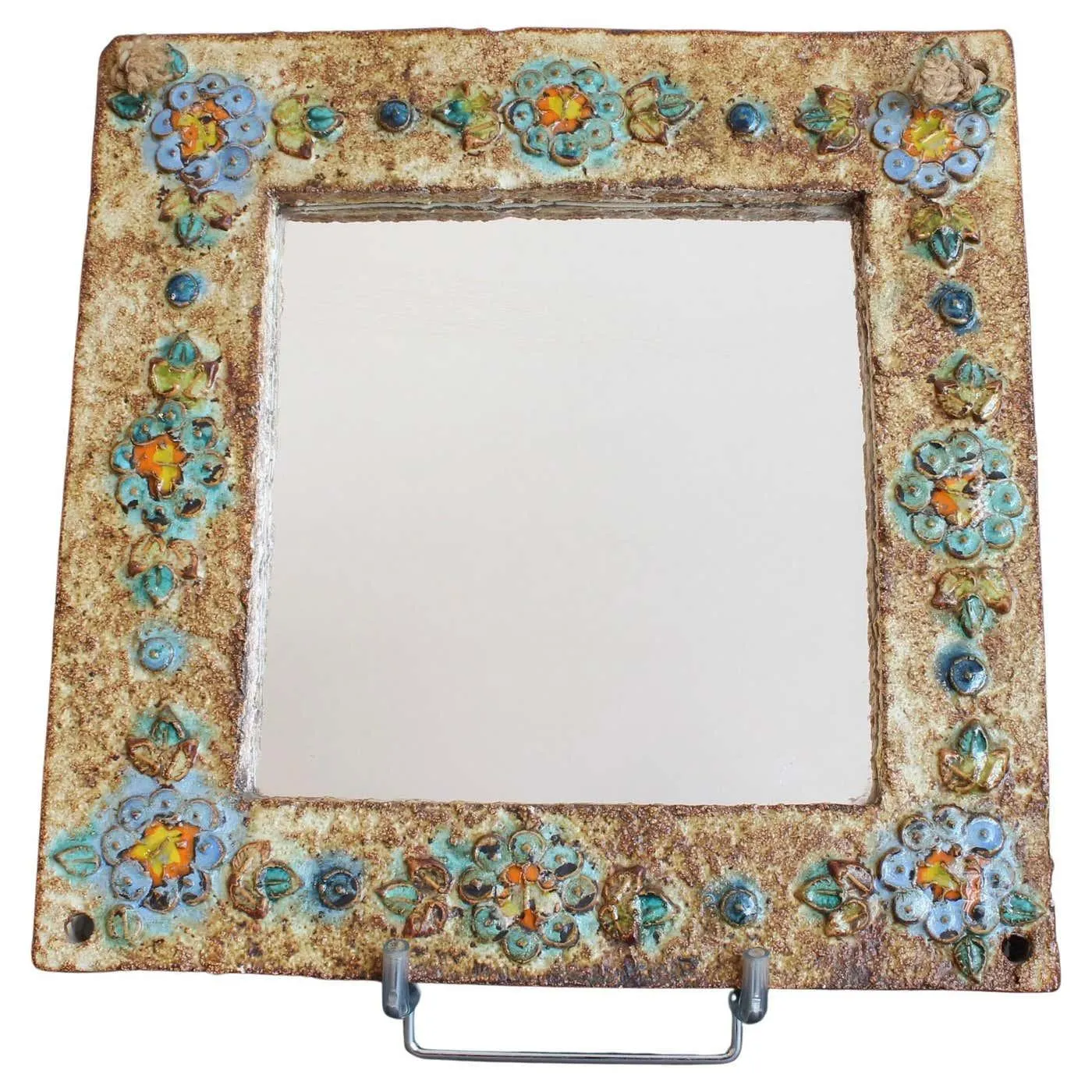 Vintage Decorative French Wall Mirror by La Roue (circa 1960s)