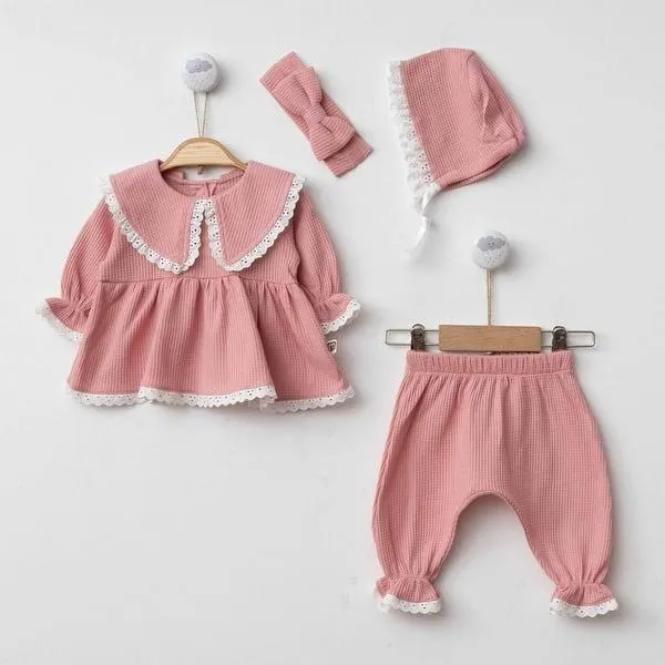 4-Piece Baby Girl Outfit Set