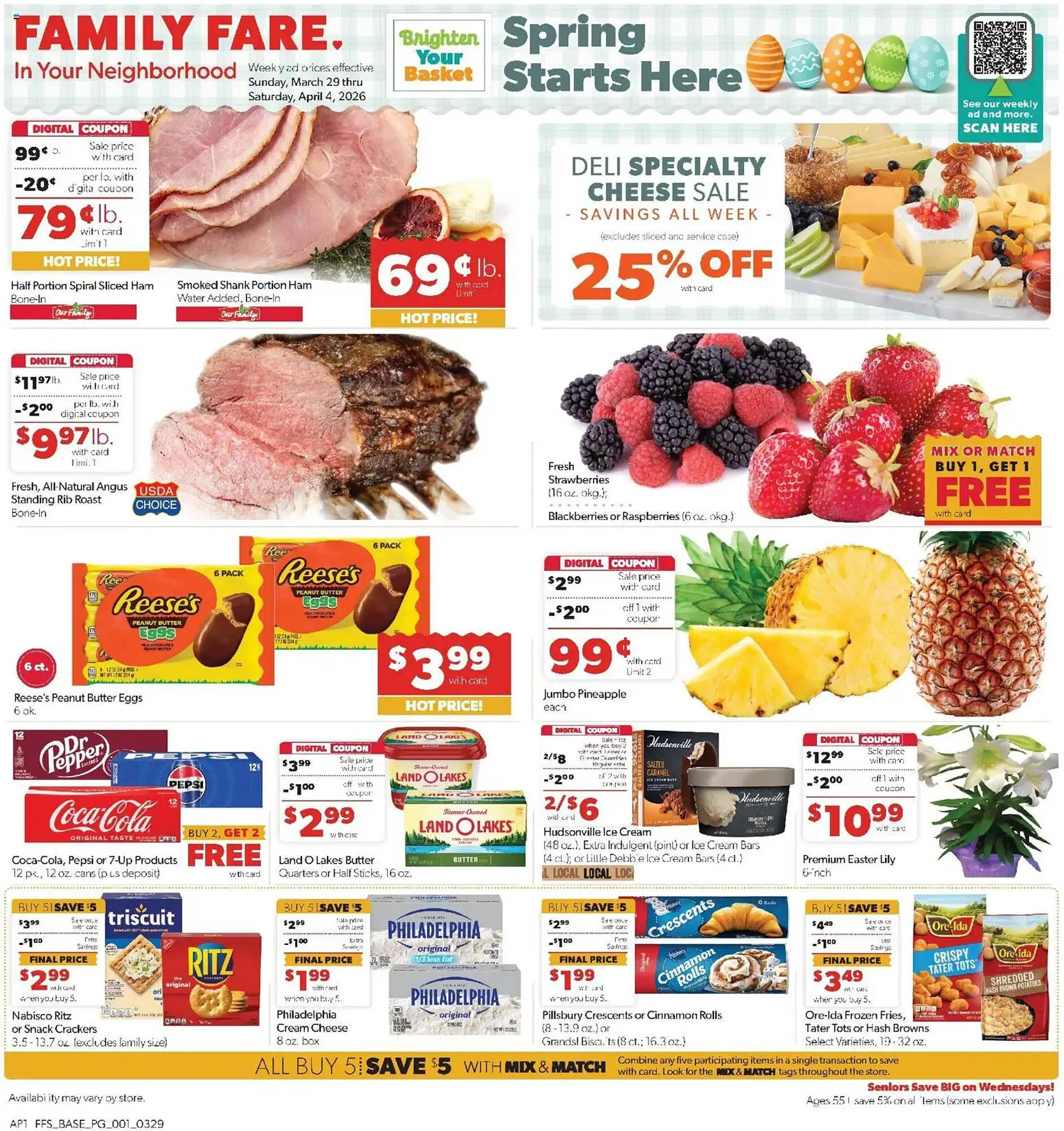 Weekly ad Family Fare weekly ad from March 29 to April 5 2026 - Page 1