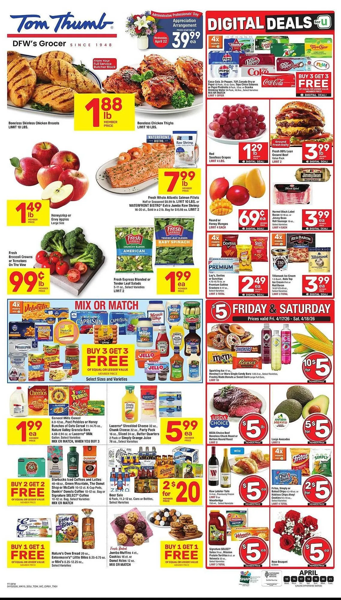 Tom Thumb weekly ad - 1
