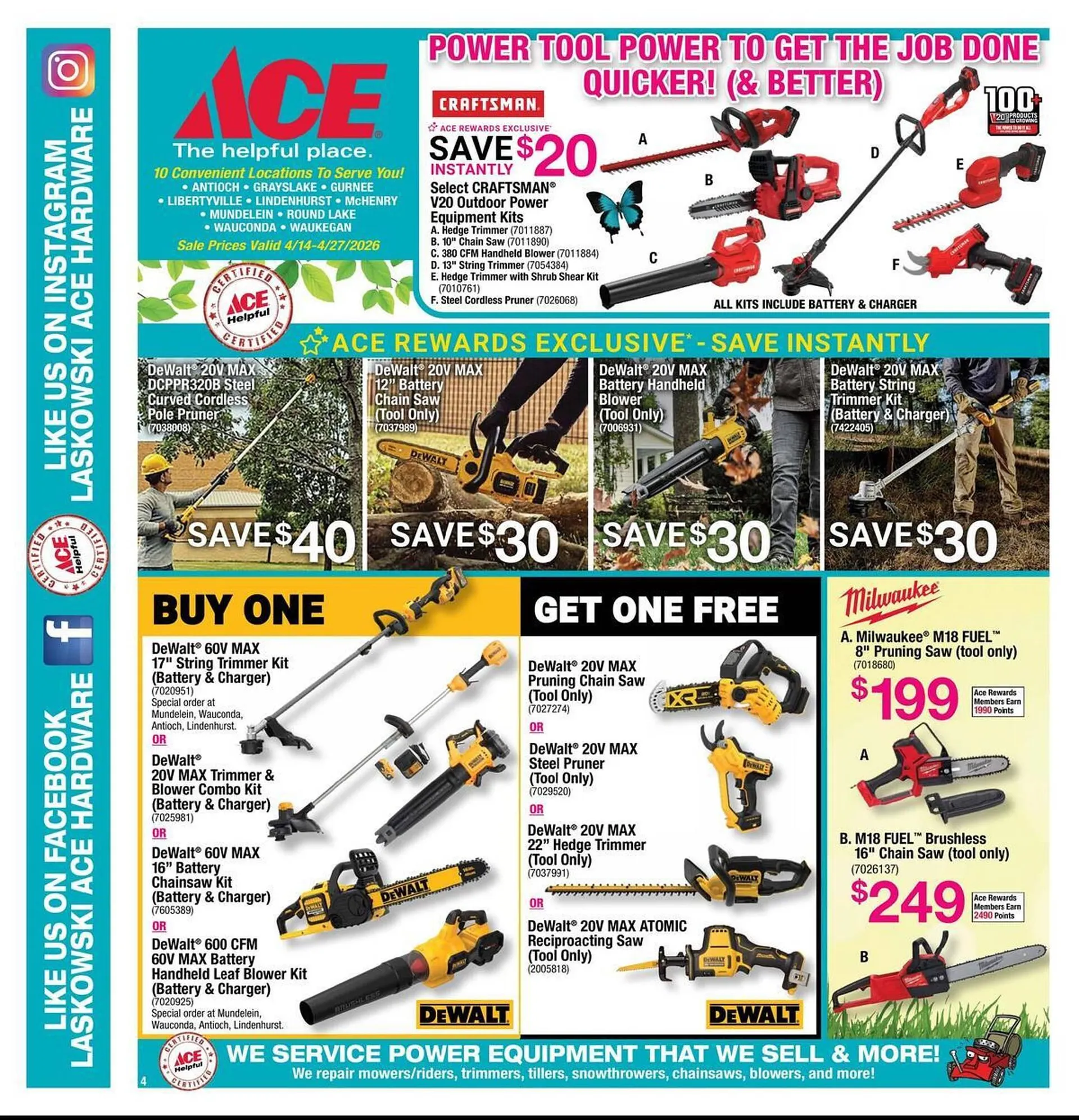 Weekly ad Ace Hardware flyer from April 14 to April 27 2026 - Page 4