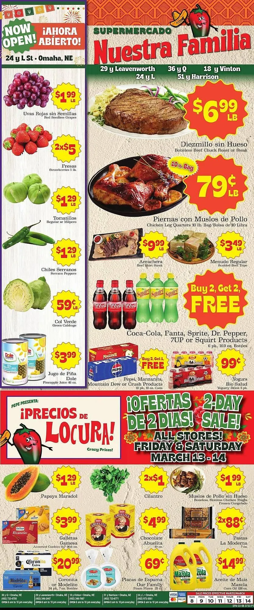Supermercado Nuestra Familia weekly ad - 1