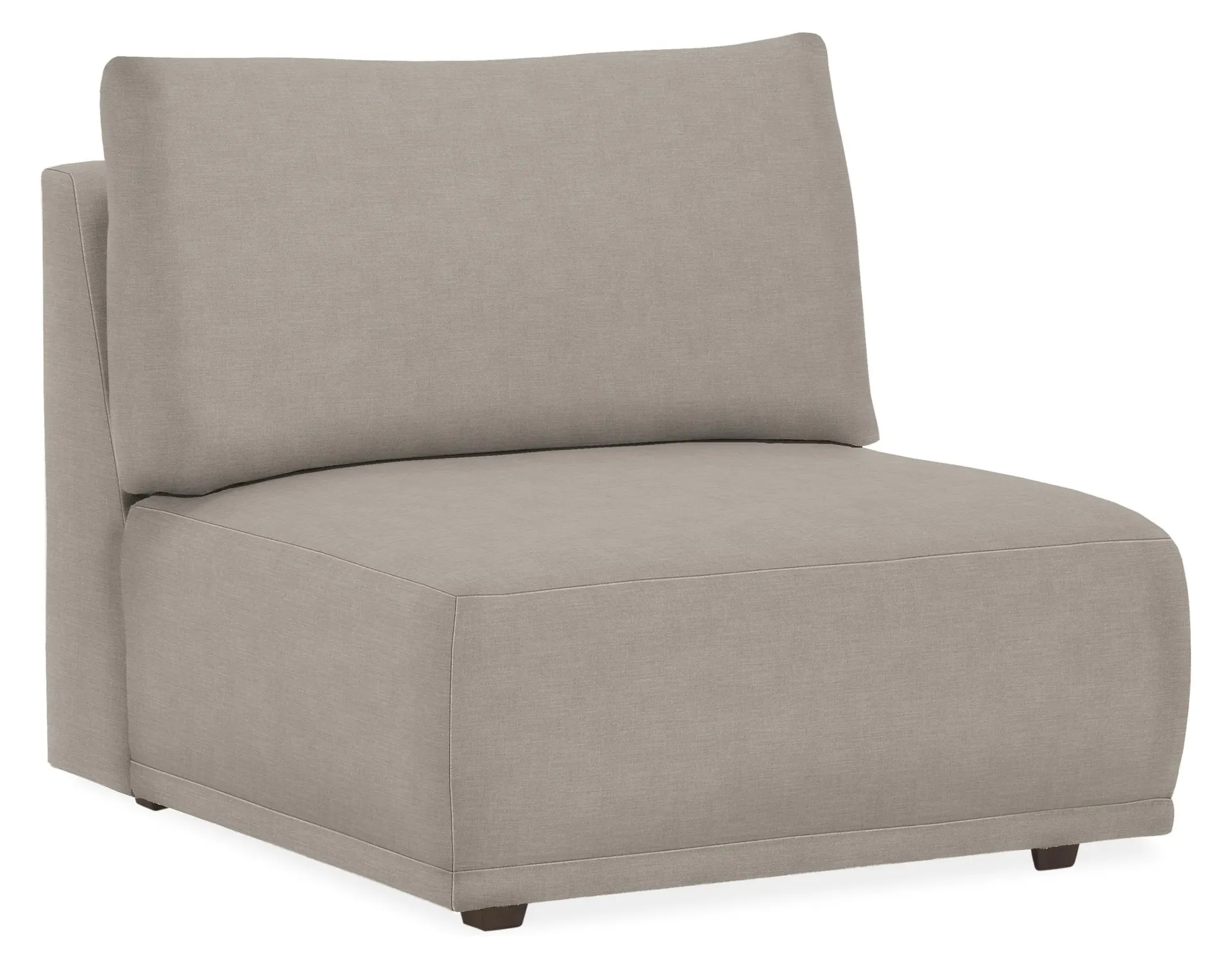 Fia Armless Chair in Mori Cement