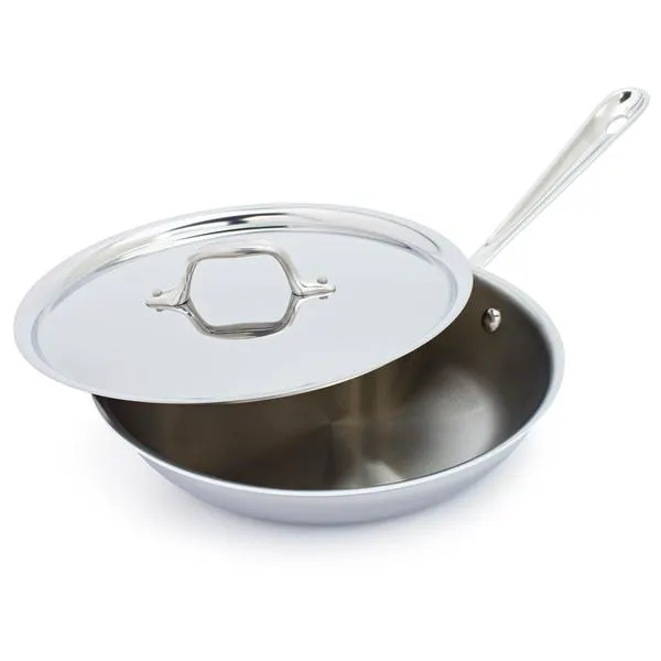 All-Clad D3 Stainless-Steel Skillet with Lid