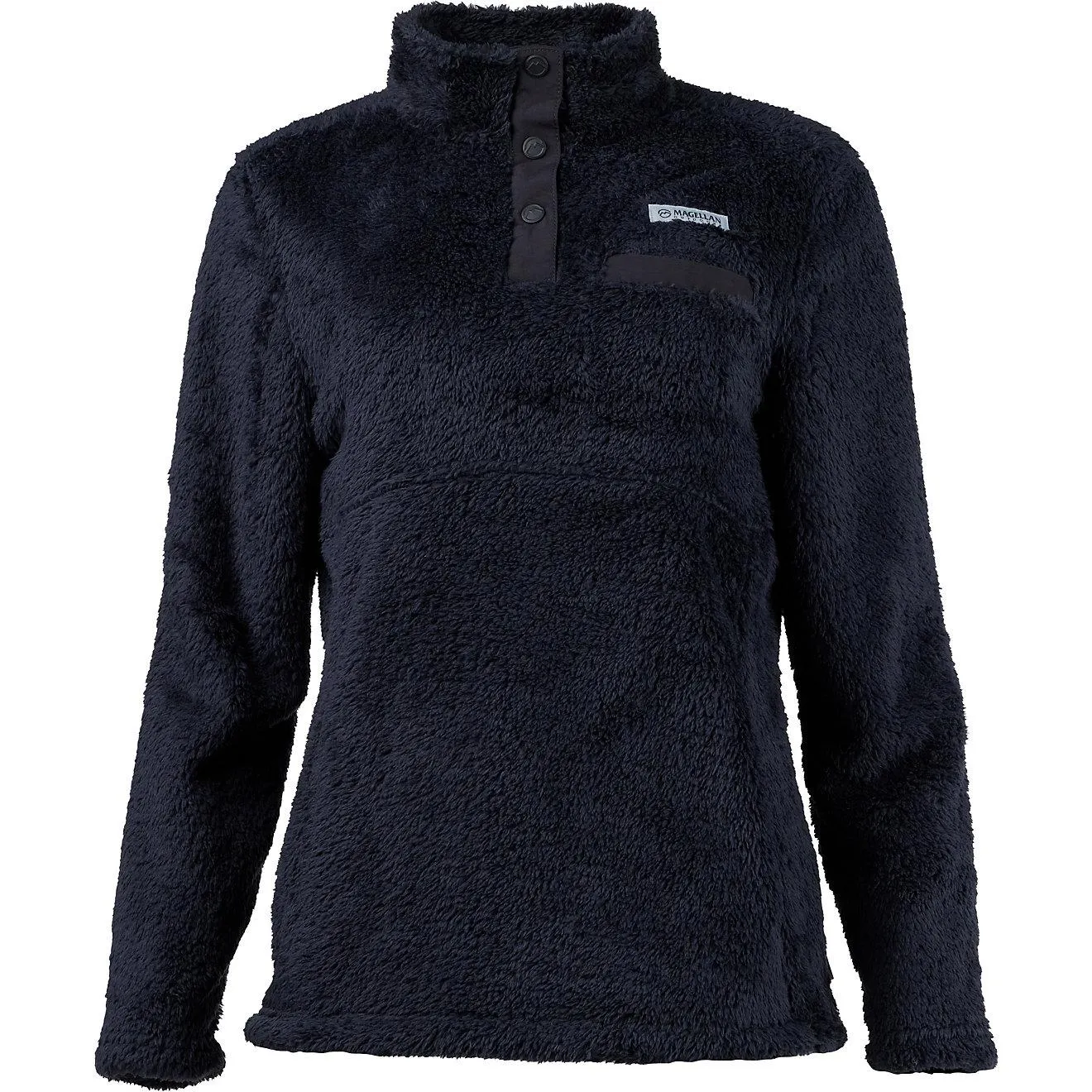Magellan Outdoors Women's Campfire Mixed Media Long Sleeve Fleece Sweatshirt