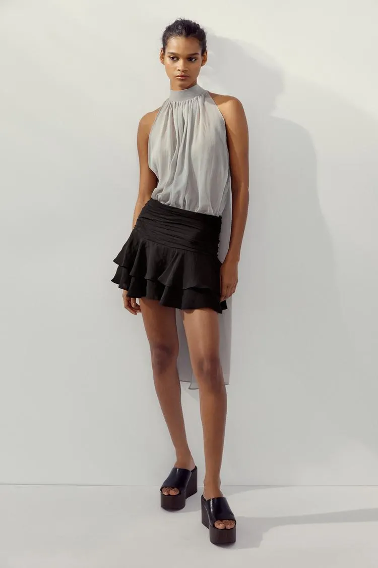 RUFFLE SKORT