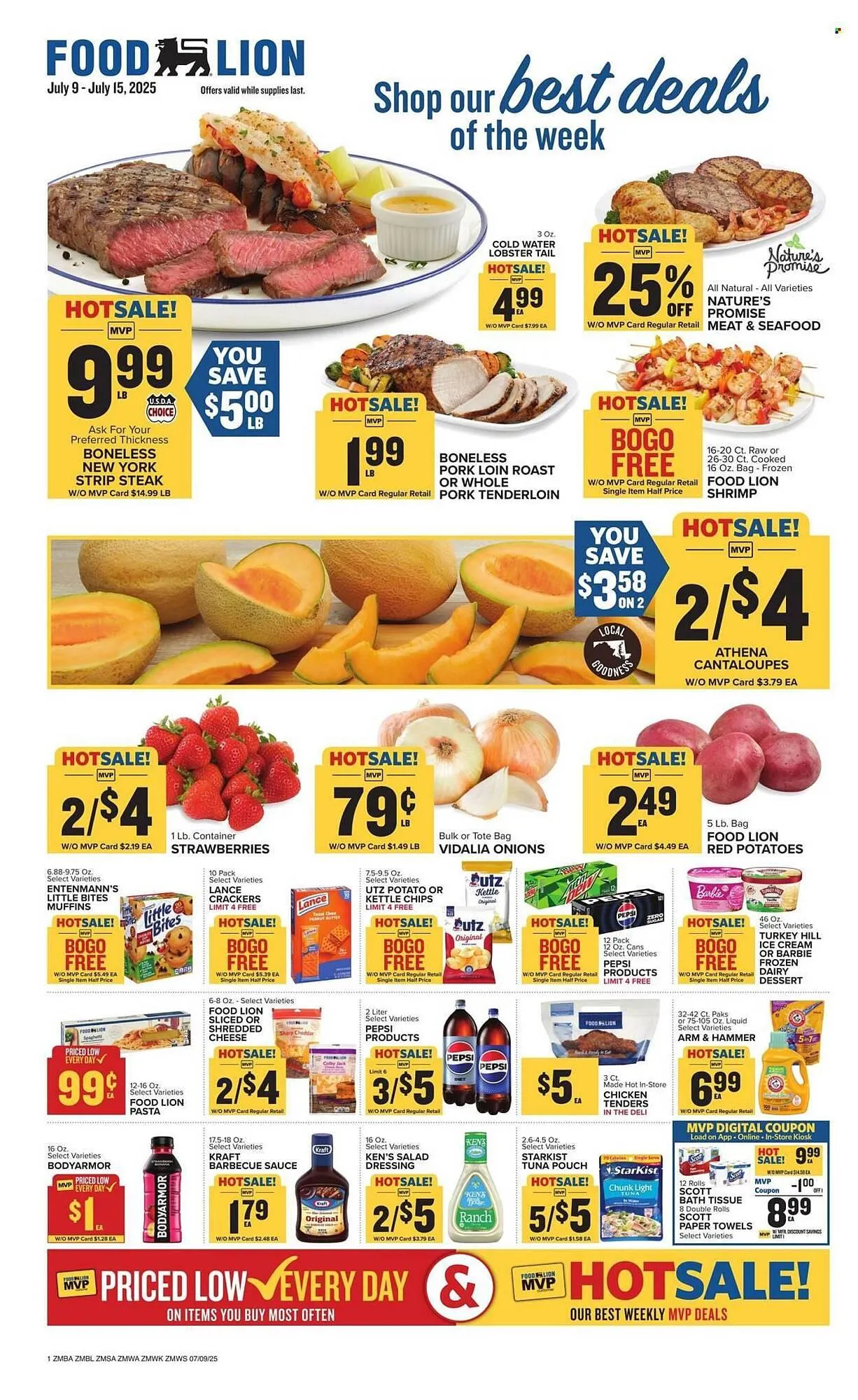Weekly ad Food Lion Weekly Ad from July 9 to July 15 2025 - Page 1
