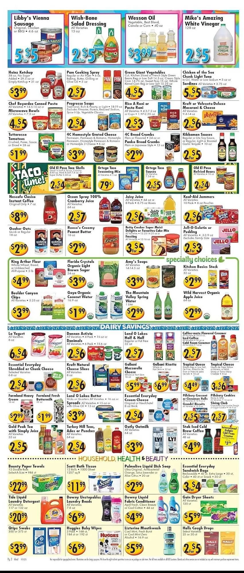 Weekly ad Ideal Food Basket circular from October 10 to October 16 2025 - Page 2