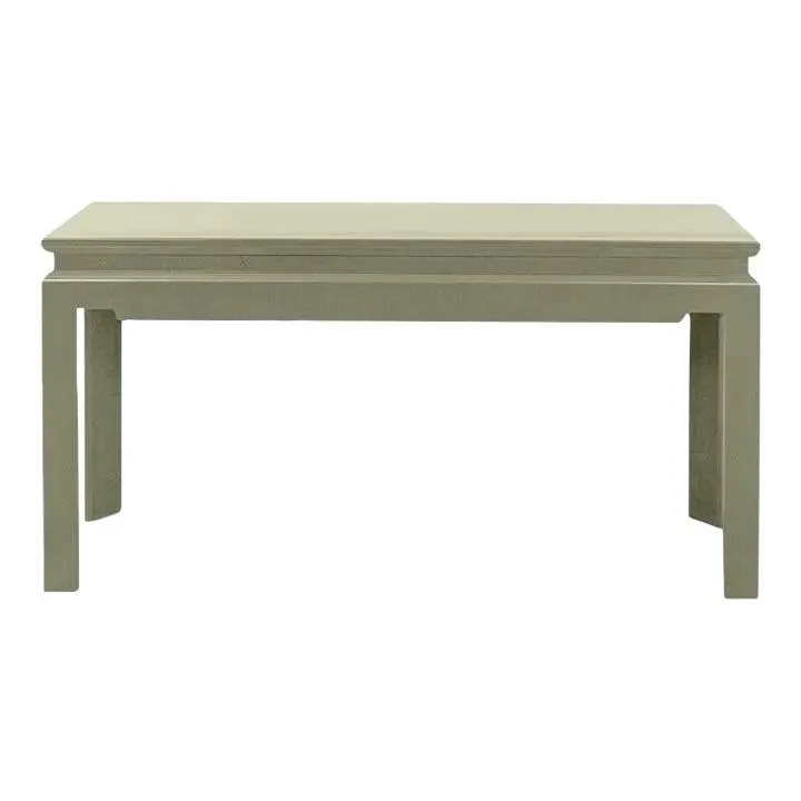 CUSTOM Size Modern Ming Console Table Custom Built and Lacquered Lichen Gloss