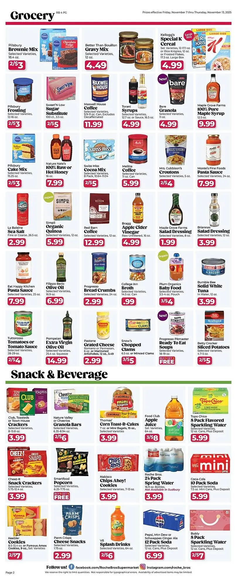 Weekly ad Roche Bros weekly ad from November 7 to November 13 2025 - Page 2