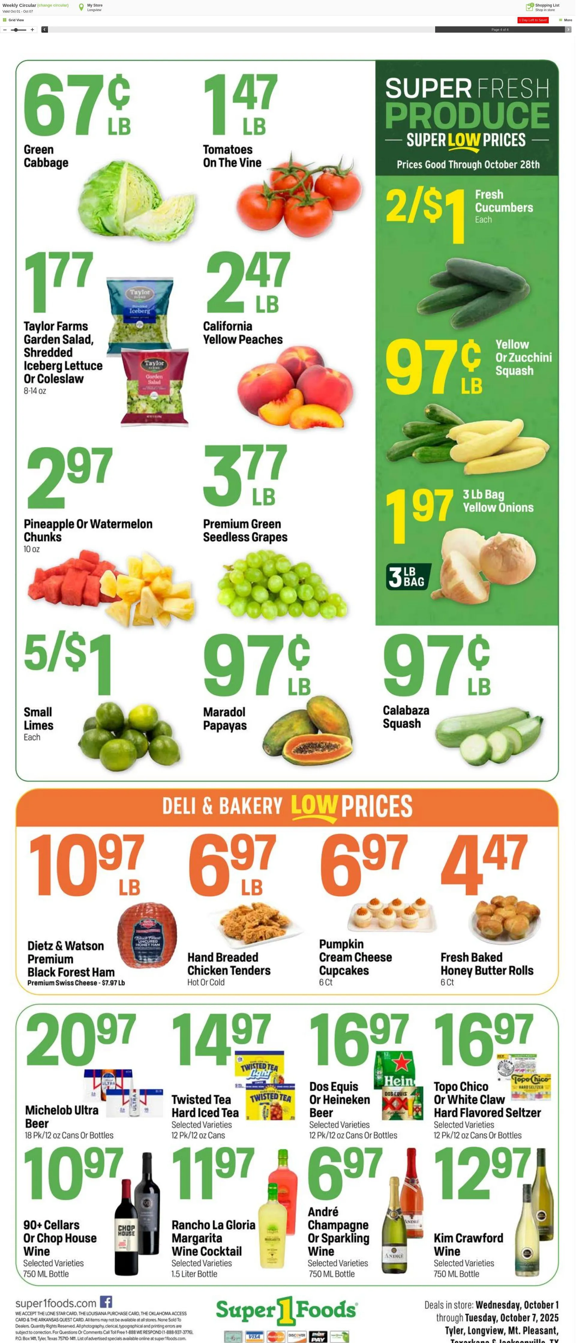 Weekly ad Super1Foods from October 8 to October 14 2025 - Page 4