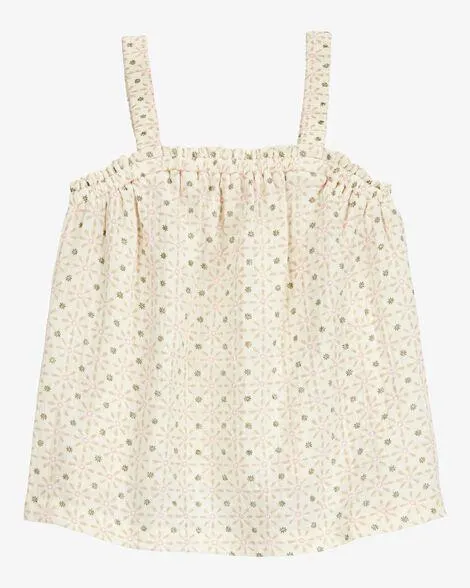 Baby Floral Sleeveless Tank - Ivory