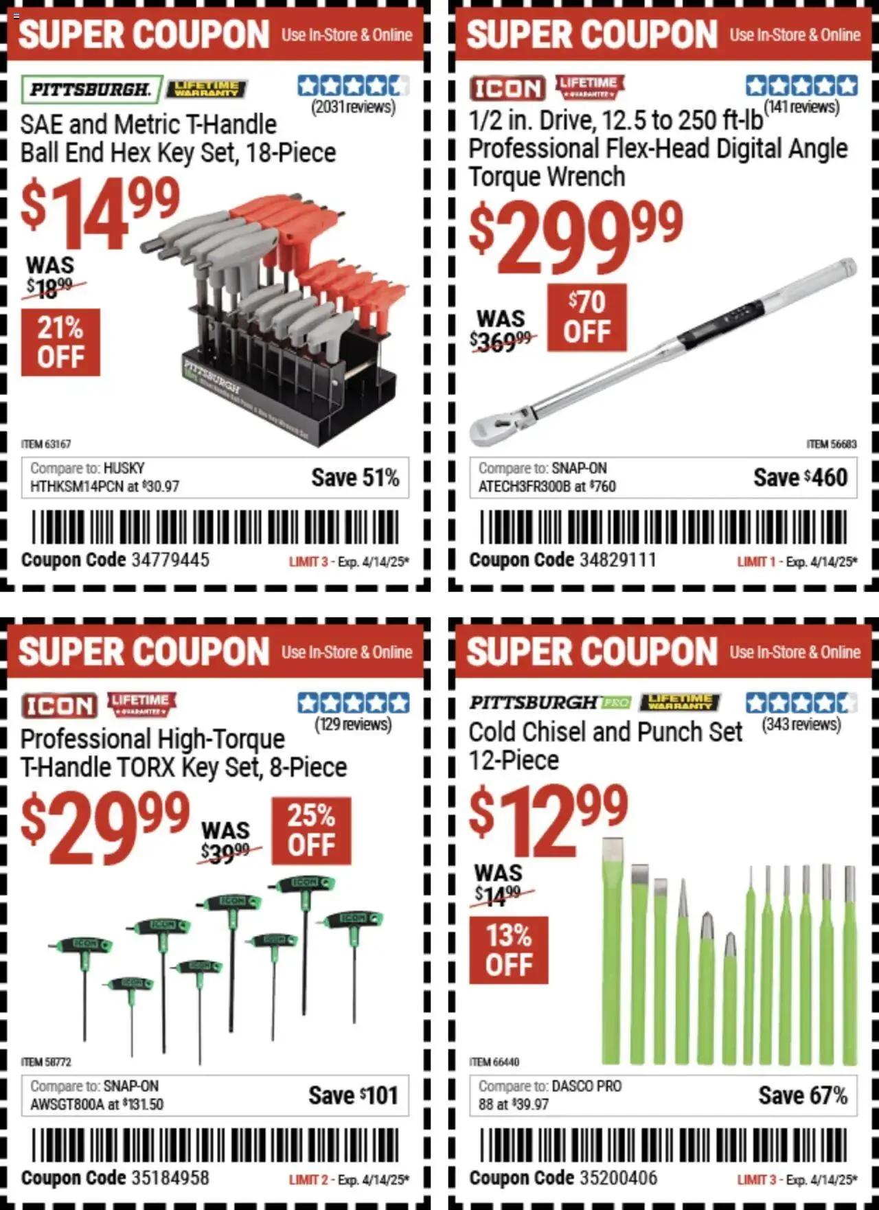 Weekly ad Harbor Freight Spring Coupons from March 24 to April 14 2025 - Page 5
