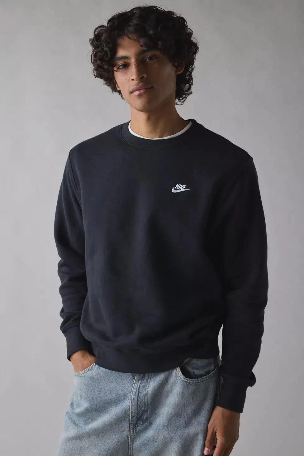 Nike Club Fleece Crew Neck Cotton Sweatshirt
