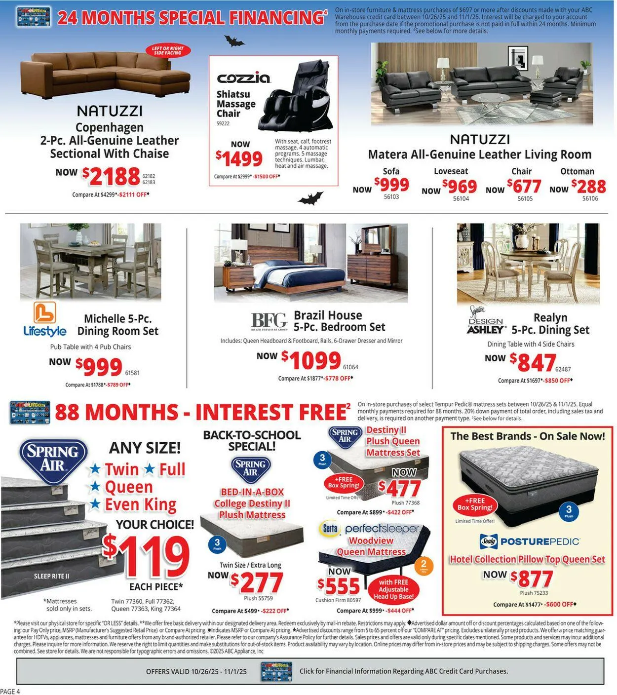 Weekly ad ABC Warehouse Current weekly ad from October 26 to November 1 2025 - Page 4