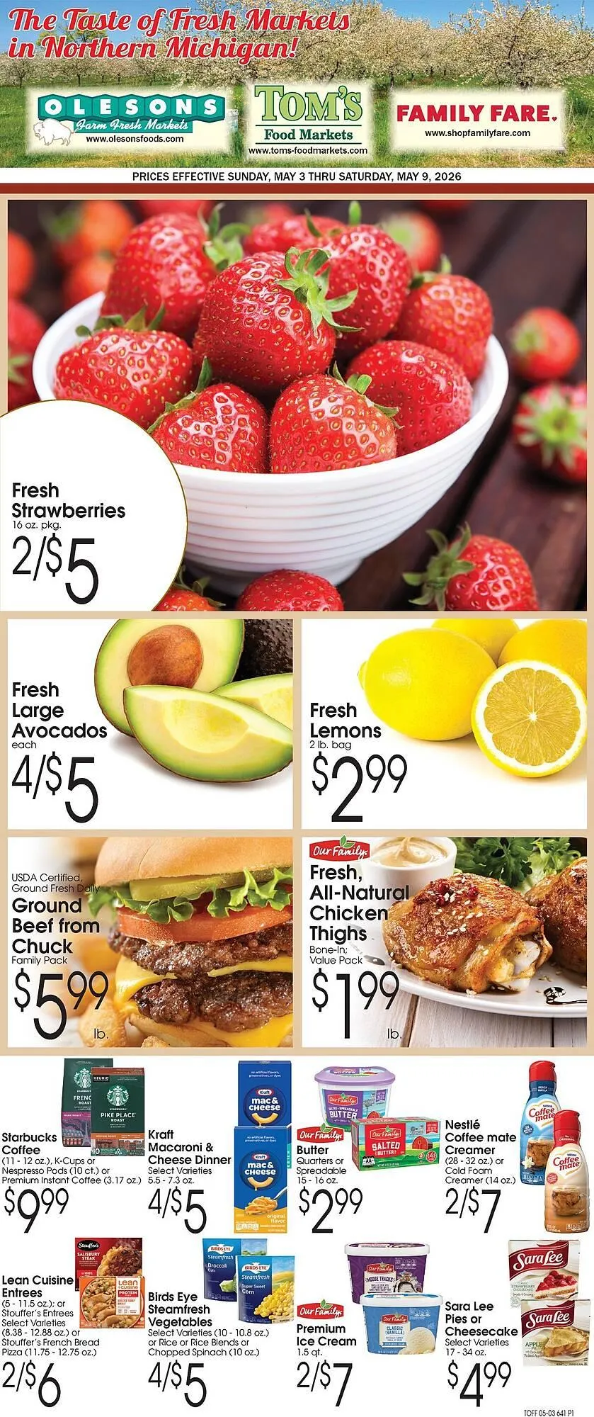 Weekly promotion Family Fare weekly ad spanning from May 3 to May 9 2026 - Page 1 for Catalogue 365
