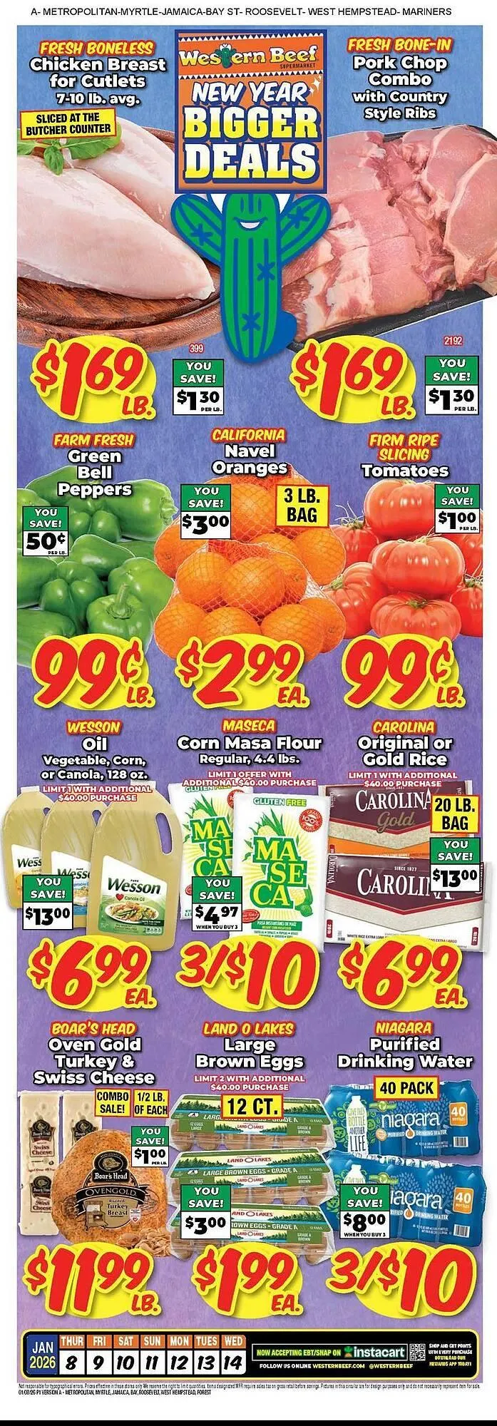 Weekly ad Western Beef circular from January 8 to January 14 2026 - Page 1
