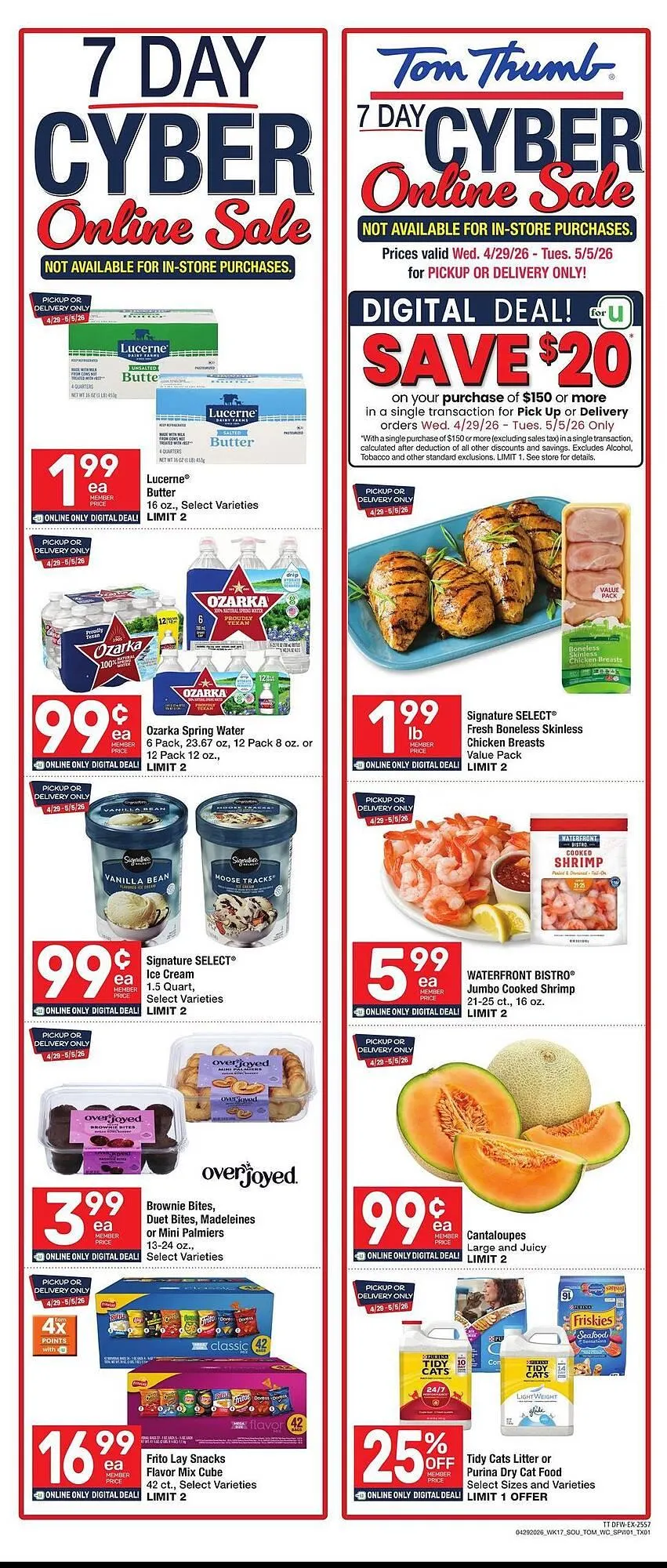 Weekly ad Tom Thumb weekly ad from April 29 to May 5 2026 - Page 1
