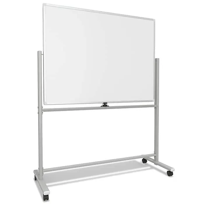 TRU RED™ Magnetic Painted Steel Mobile Dry Erase Board,