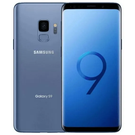 Restored Samsung Galaxy S9 64GB Fully Unlocked Phone Coral Blue (LCD SHADOW) (Refurbished)