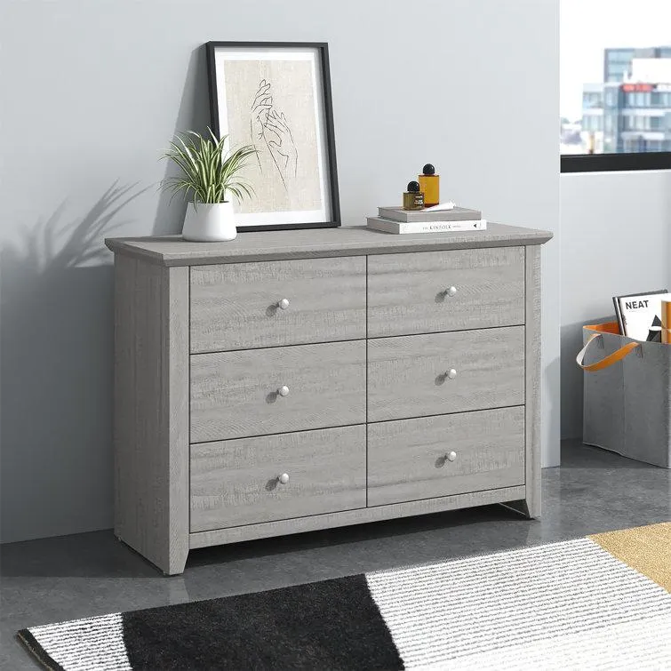 Tevrat 6 Drawers Double Dresser