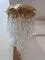 Murano Crystal Waterfall Chandelier with Wavy Crystals, 1970s