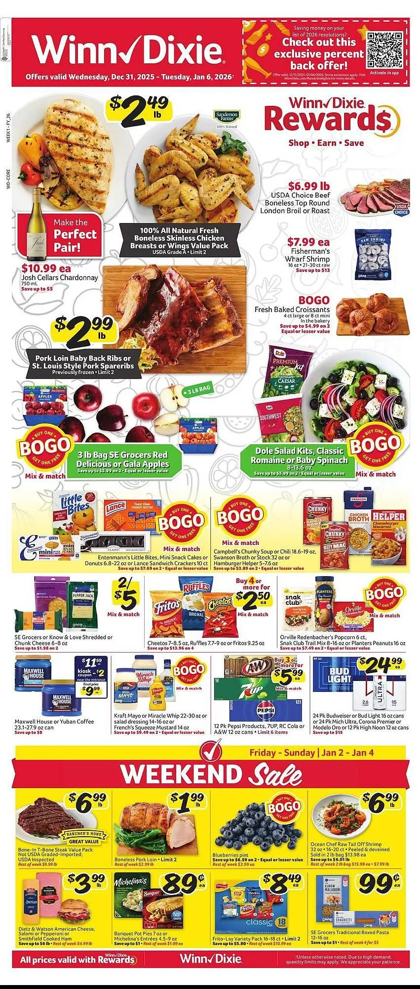 Weekly ad Winn Dixie weekly ad from December 31 to January 6 2026 - Page 1