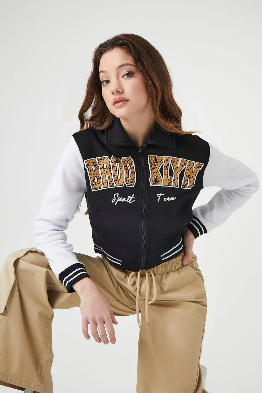 Brooklyn Zip-Up Bomber Jacket