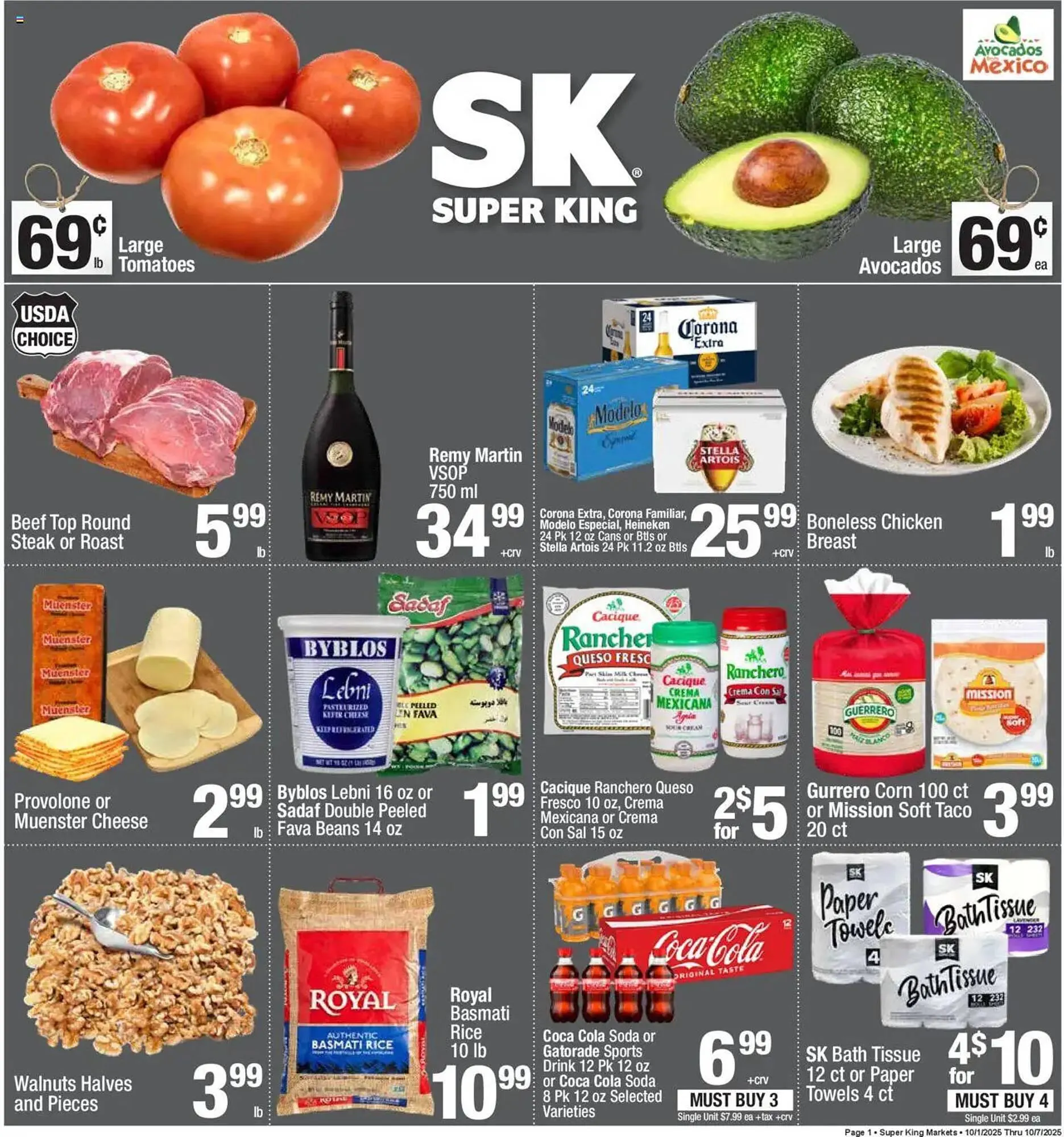 Weekly ad Super King Markets weekly ad from October 1 to October 8 2025 - Page 1