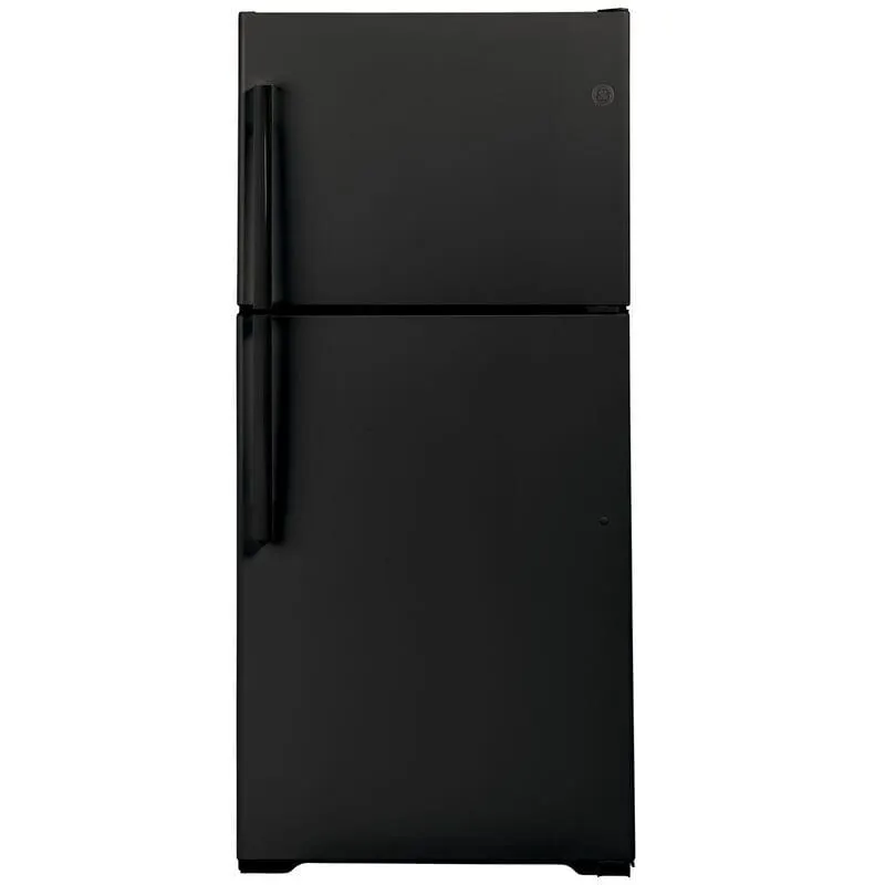 GE 30 in. 19.2 cu. ft. Garage Ready Top Freezer Refrigerator - Black