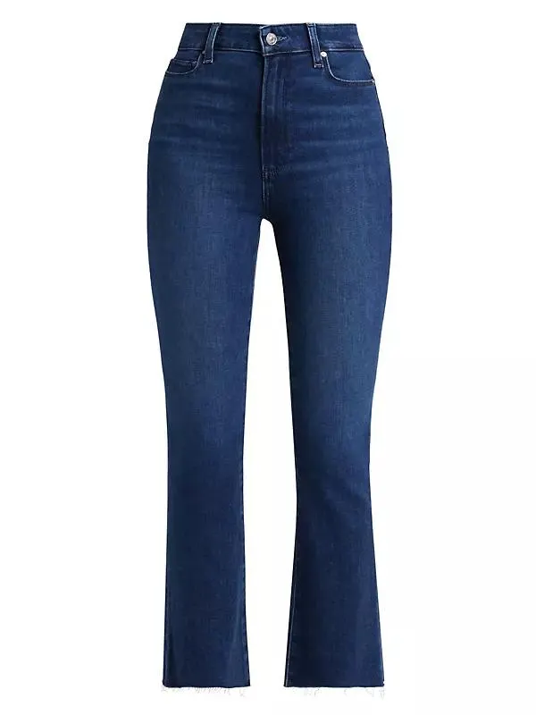 Claudine High-Rise Stretch Cropped Flare Jeans