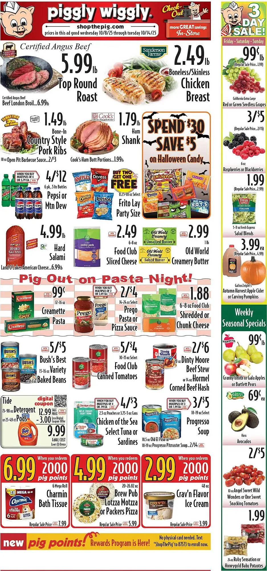 Weekly ad Piggly Wiggly weekly ad from October 8 to October 14 2025 - Page 1