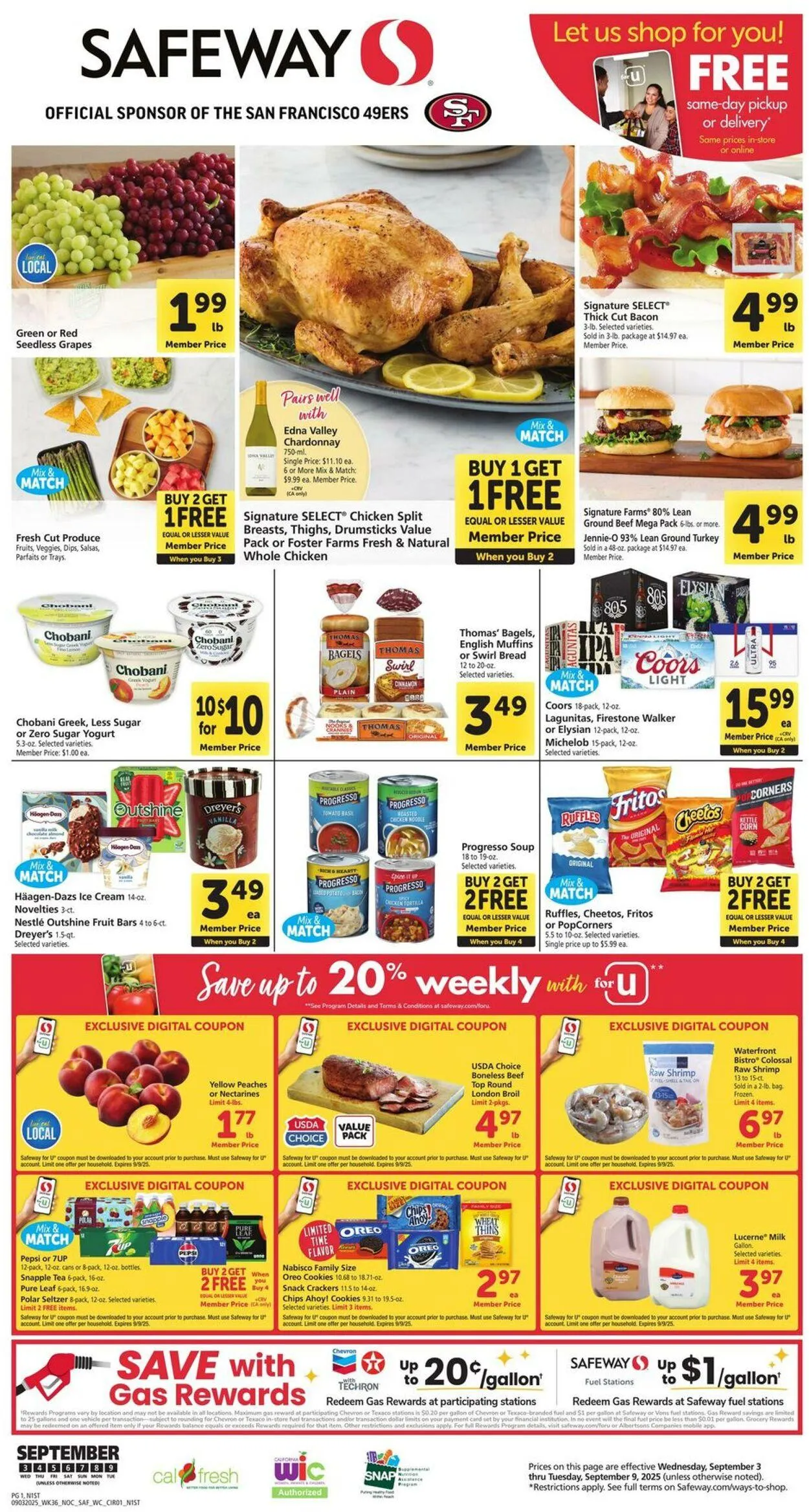 Weekly ad Safeway Current weekly ad from September 3 to September 9 2025 - Page 1