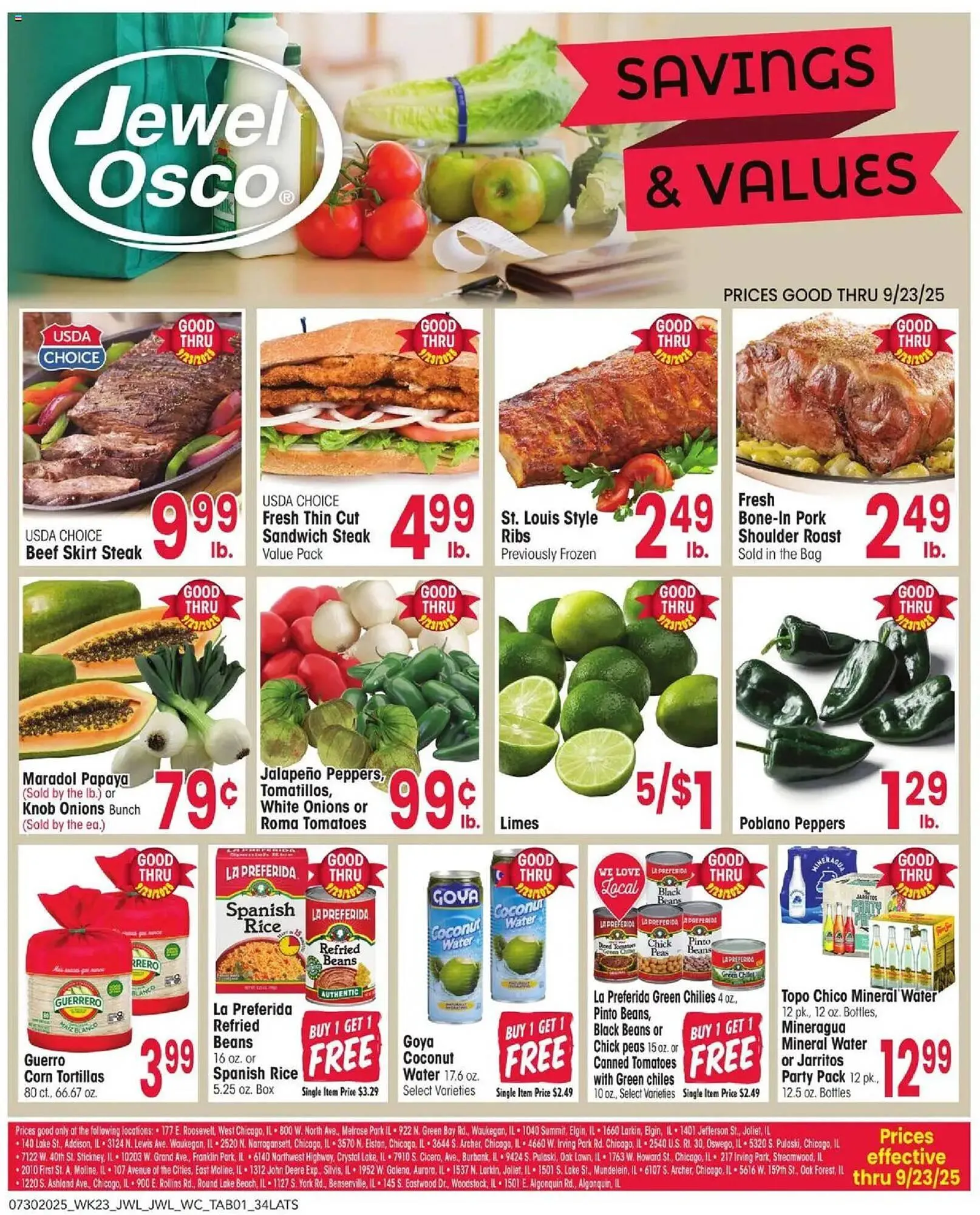 Weekly ad Jewel-Osco Weekly Ad from July 30 to September 23 2025 - Page 1