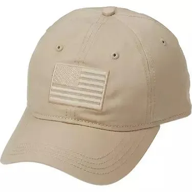Academy Sports + Outdoors Men's Tonal American Flag Solid Twill Hat