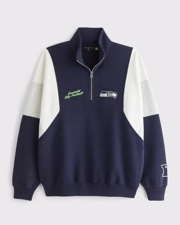 Seattle Seahawks Half-Zip Sweatshirt