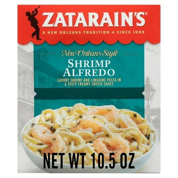 Zatarain's No Artificial Flavors Frozen Shrimp Alfredo, 10.5 oz Box