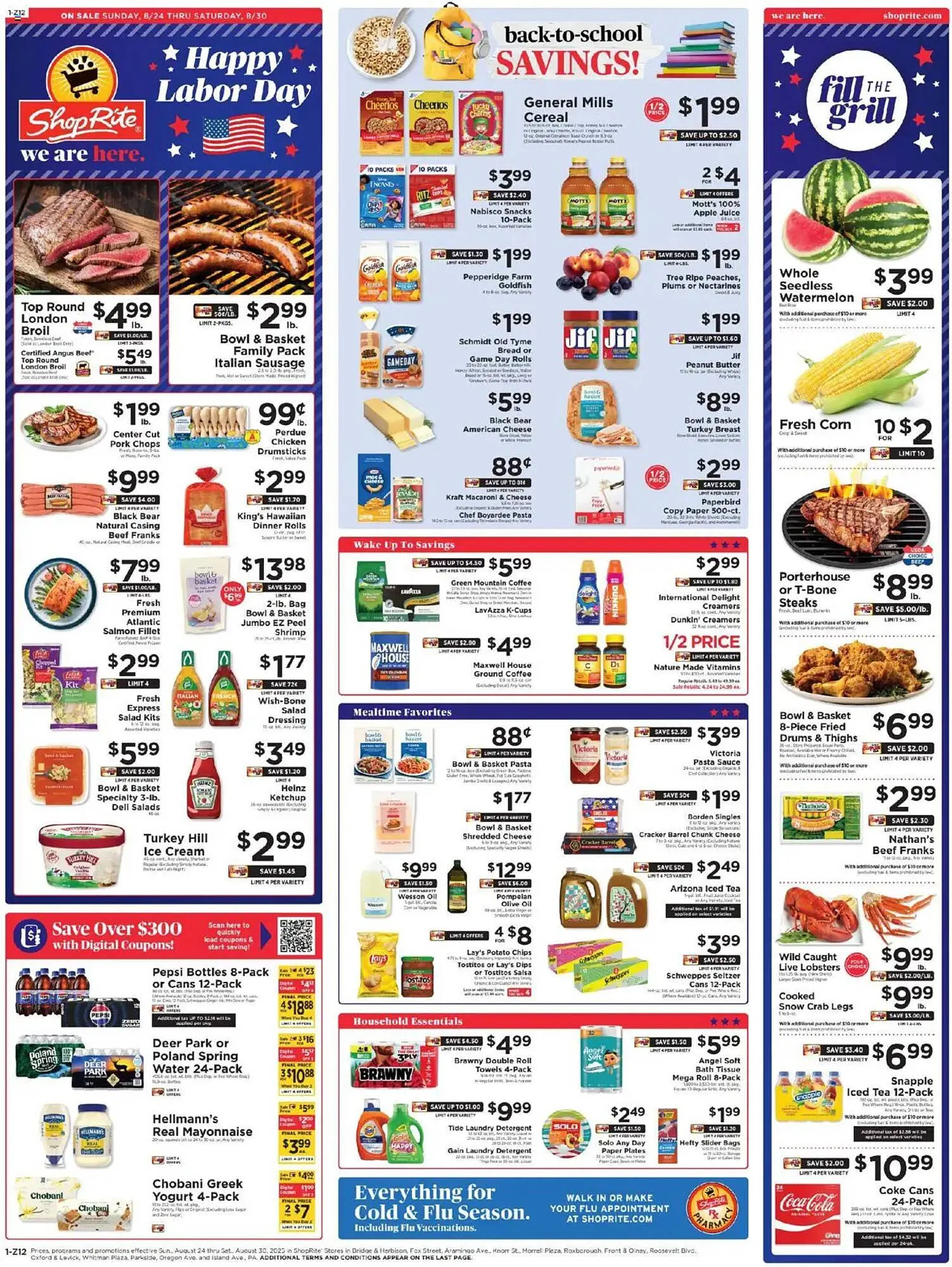 Weekly ad ShopRite Weekly Ad from August 24 to August 30 2025 - Page 1