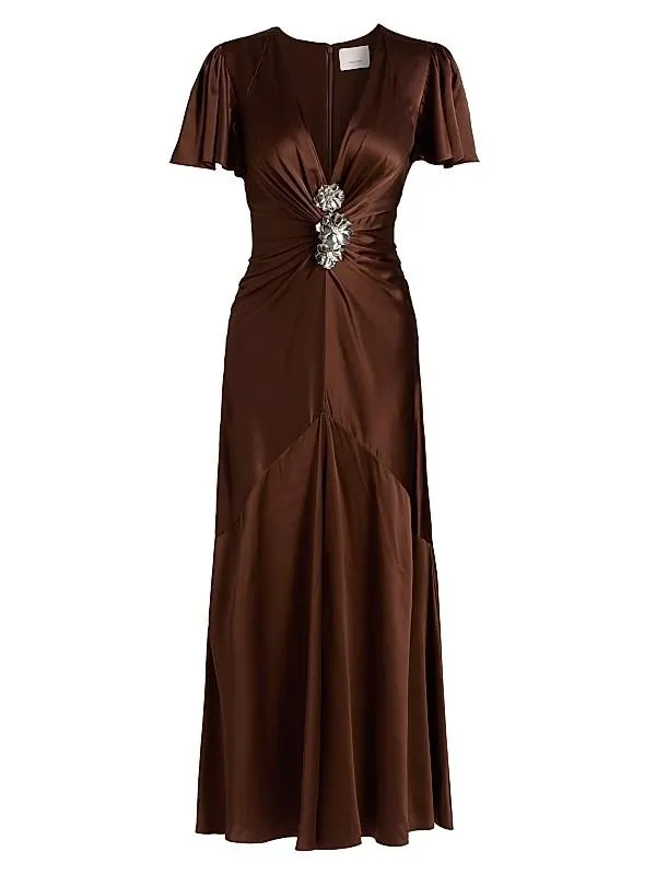 Kordyn Bias-Cut Midi-Dress