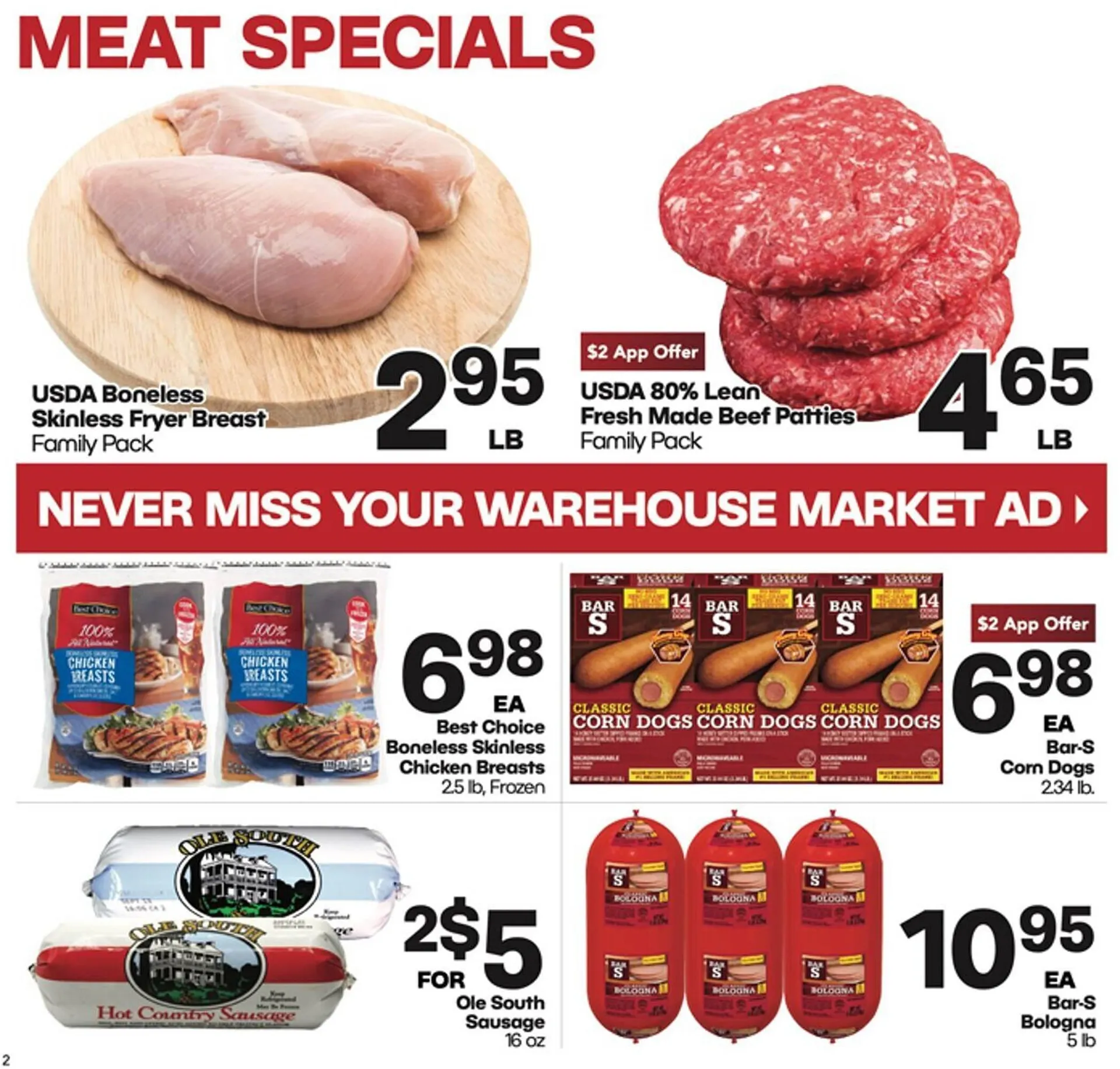 Weekly ad Warehouse Market Weekly Ad from August 7 to August 13 2024 - Page 2