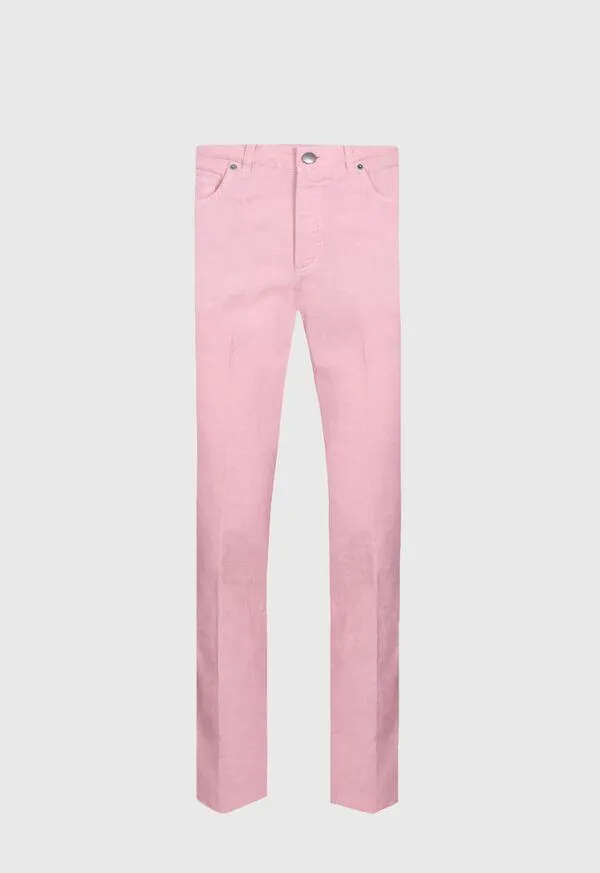 Linen & Cotton Five Pocket Pant